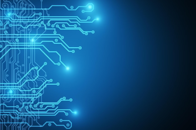 Papel de parede de circuito azul
