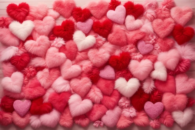 Papel de parede de coração fofo rosa fundo de coração fofo vermelho fundo de dia dos namorados coração de pele fofo