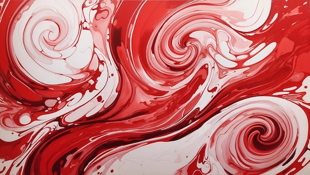 Papel de parede de design de fundo de colorido vermelho e branco abstrato gerado por IA