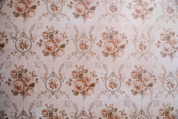 Foto papel de parede de flor marrom antigo emoldurado fundo kitsch vintage