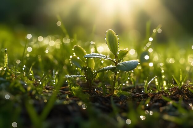 Papel de parede de folhas verdes naturais, plantas, ambiente de fundo de primavera