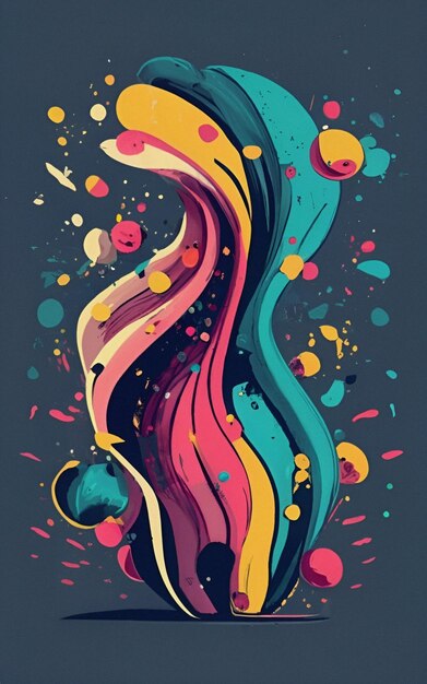 Papel de parede de fundo Abstracto Android Ilustração colorida Arte digital