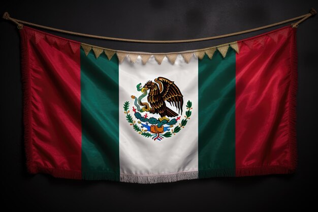 Papel de parede de fundo da bandeira do México