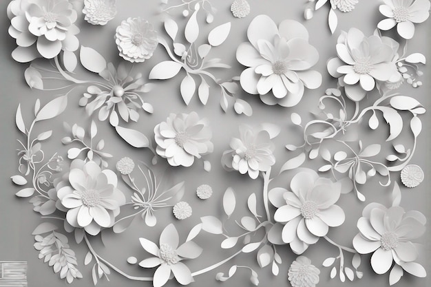 Papel de parede de fundo de flor realista com resolução de 16k