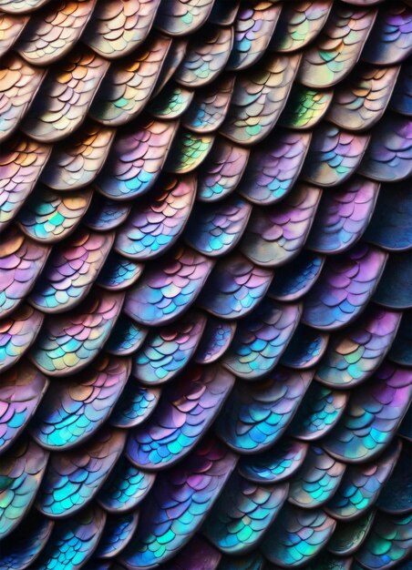 Papel de parede de fundo de textura de escala de dragão arco-íris