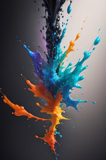Papel de parede de fundo líquido de cores abstratas