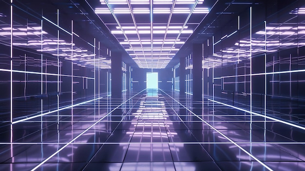 papel de parede de grade futurista