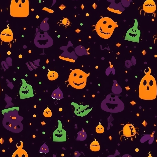 papel de parede de Halloween com uma abóbora e uma cara de abóbora