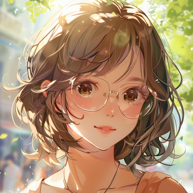 Papel de parede de ilustração de anime