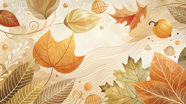 papel de parede de ilustração de outono