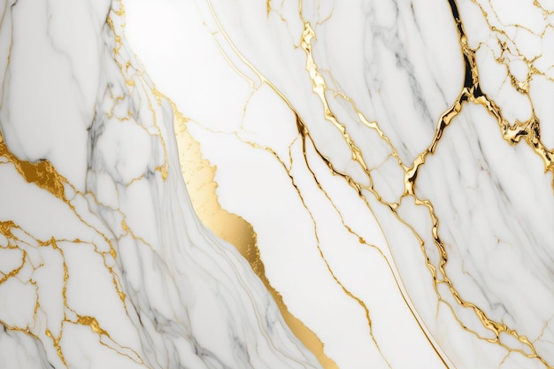 Papel de parede de mármore branco e dourado