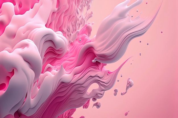 papel de parede de onda abstrata pastel rosa fundo pastel rosa cor pastel rosa
