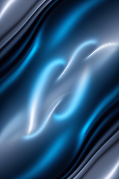Papel de parede de onda prateada azul HD