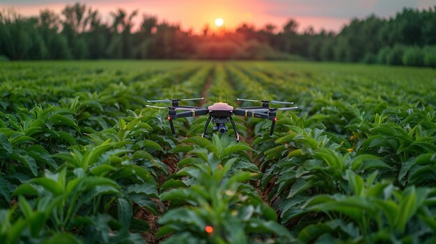 Foto papel de parede de pragas de reconhecimento de culturas assistido por drones