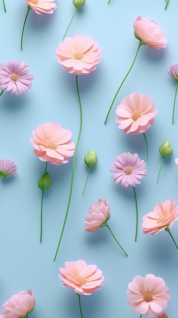 Foto papel de parede de telefone com padrão floral estético