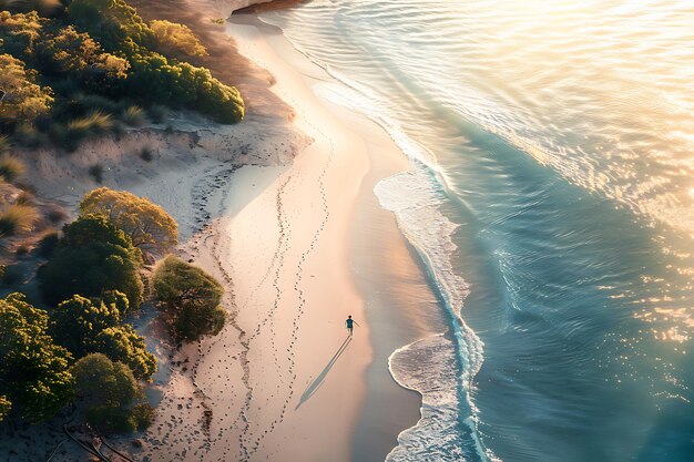 Foto papel de parede de telemóvel de praia de areia branca disparado por drone