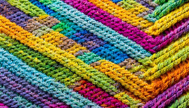 papel de parede de textura de lã colorida de tricô vista superior de perto
