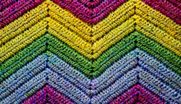 Foto papel de parede de textura de lã tricotada vista de perto cores brilhantes