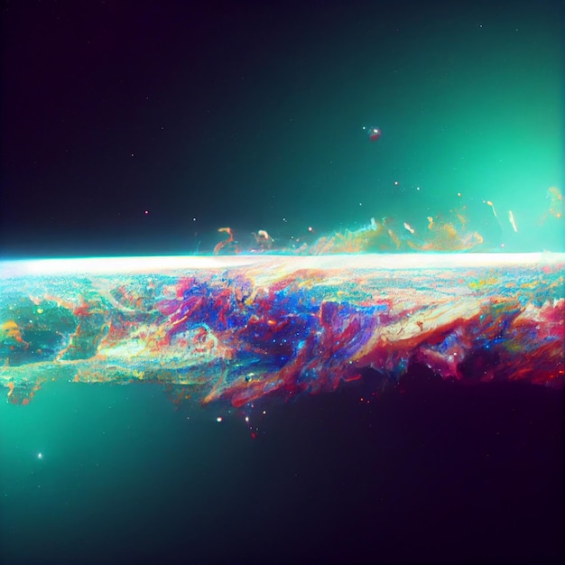 Papel de parede de vídeo de espaço com falha abstrata do universo de fundo de falha 4k