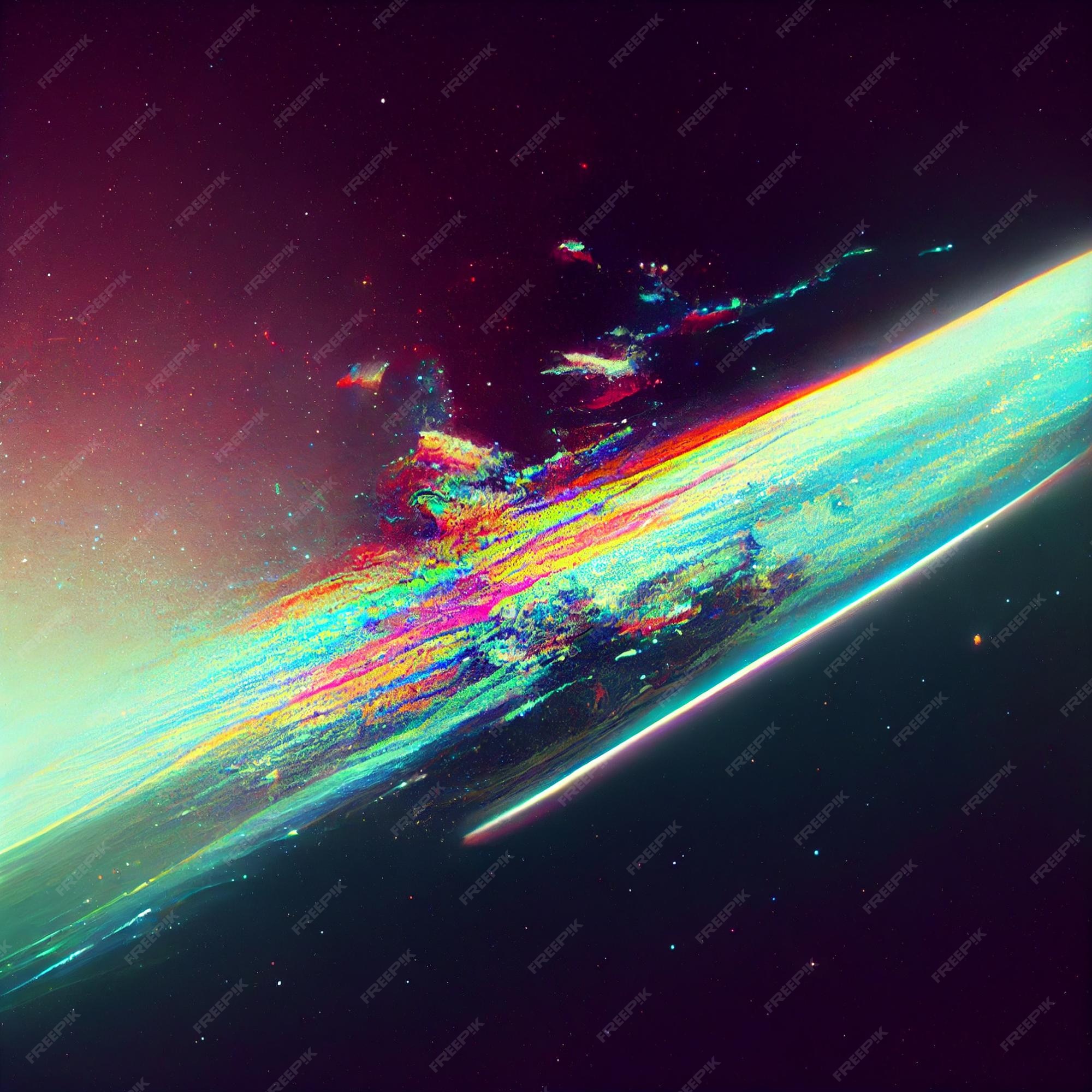 Fundo de falha universo abstrato com falha papel de parede de vídeo 4k