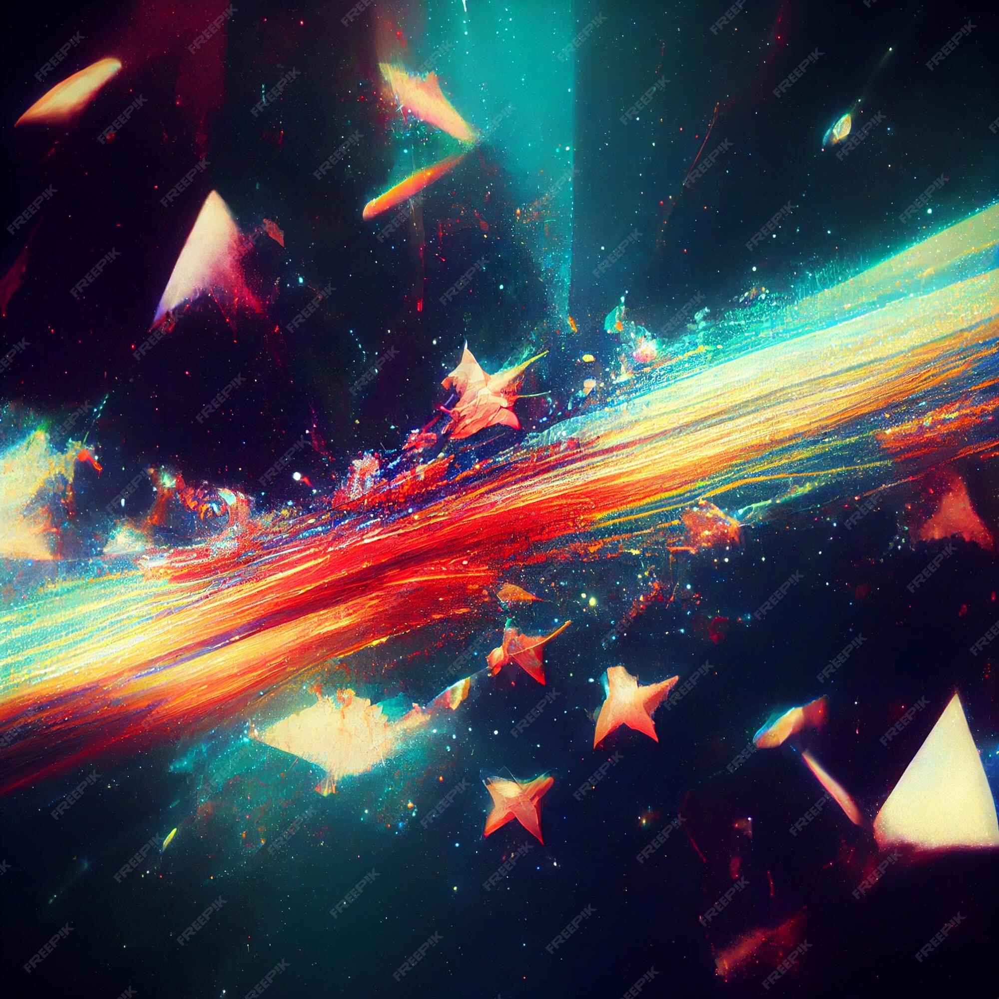 Fundo de falha universo abstrato com falha papel de parede de vídeo 4k