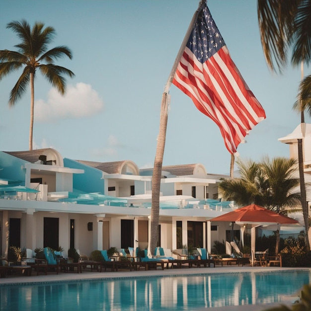 Papel de parede do Dia da Bandeira do Aruba Beach Club Resort