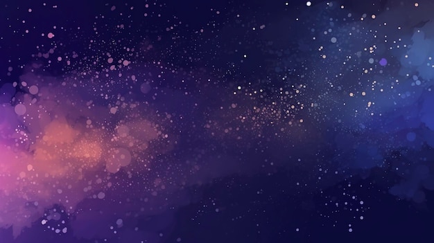 Papel de parede espacial da galáxia no estilo de violeta escuro e violeta claro uso realista de luz e cor céus ricamente coloridos texturas realistas geradas ai