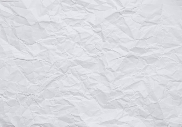 Papel de parede estilo vintage, fundo de papel amassado branco com texturas