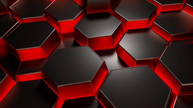papel de parede futurista hexagonal HD 8k imagem fotográfica de estoque