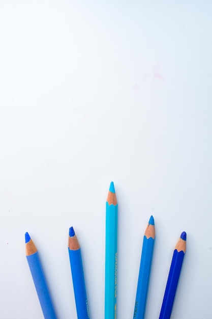Foto papel de parede macro de lápis de cor azul