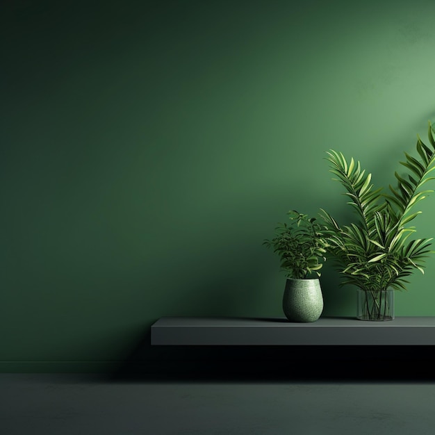 papel de parede minimalista verde
