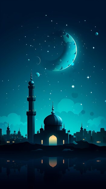 Papel de parede móvel islâmico tradicional de Ramadan Kareem