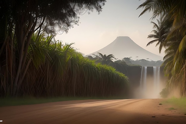 papel de parede natural de bela casa cenário ultra realista e vista urbana