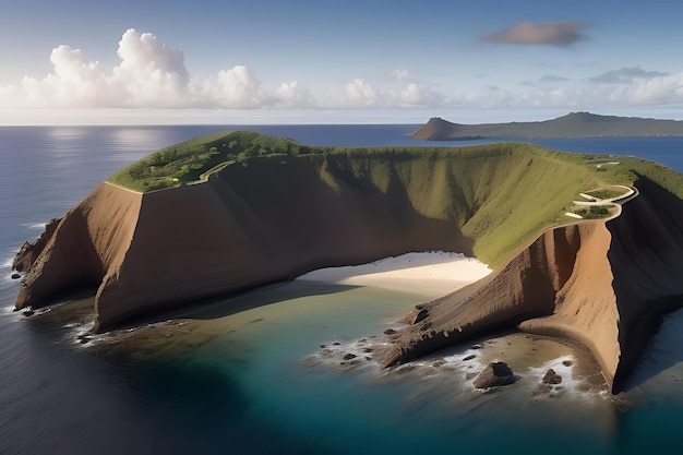 Foto papel de parede natural de bela casa cenário ultra realista e vista urbana