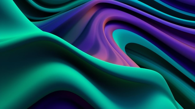 papel de parede orgânico abstrato líquido roxo verde rosa azul