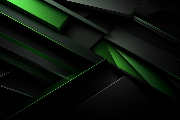 Papel de parede para PC preto com acentos verdes estilo minimalista