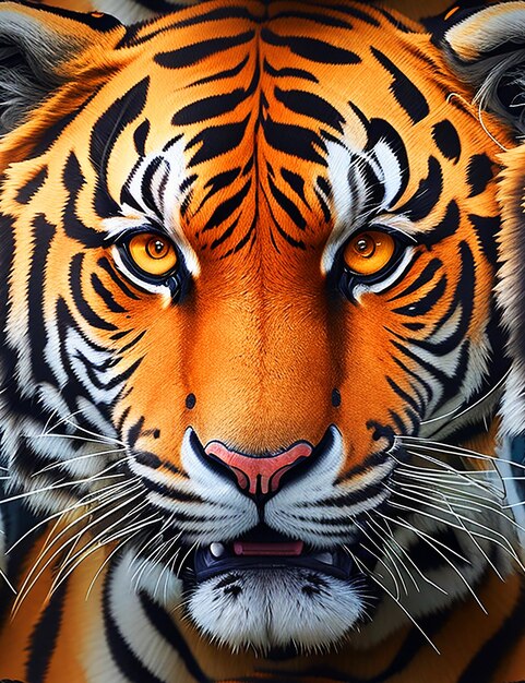 Foto papel de parede tigre tigre fundo tigre olho close shot tshirt design foto tigre