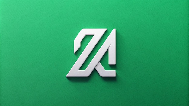 papel de parede verde com logotipo de letra