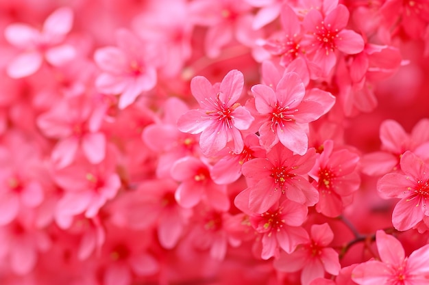 Papel de parede vermelho Cherry Blossom Serenity