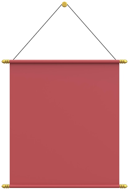 Papel de desplazamiento Cuadro de texto Ilustración 3D
