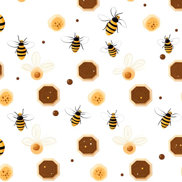 Papel digital de abejas de miel Papel de recortes de panal de abejas Bumble Bee Fondo digital Bumble Bee Papel