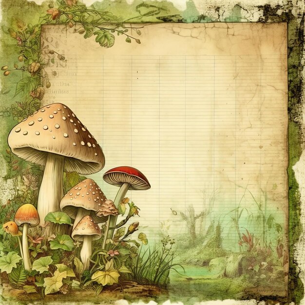 Papel digital Fantasy Junk Journal