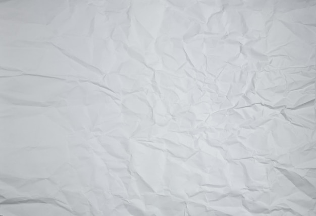 Papel enrugado e amassado Fundo texturizado Papel branco Tons de cinza