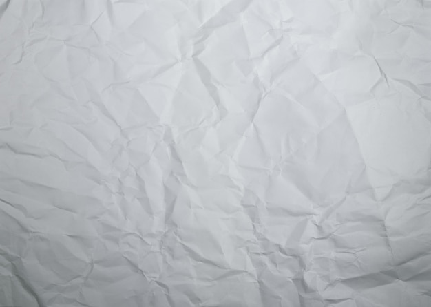 Papel enrugado e amassado Fundo texturizado Papel branco Tons de cinza