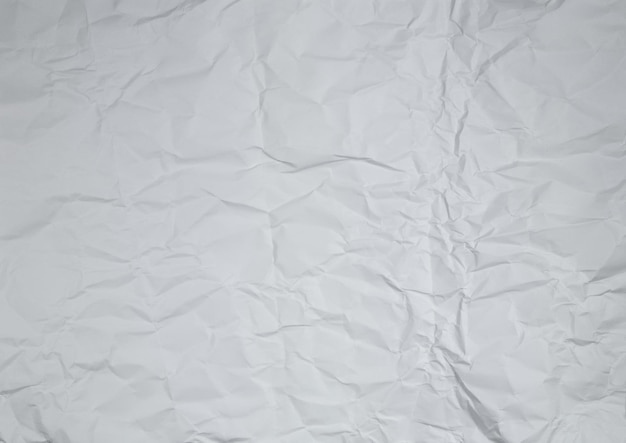 Papel enrugado e amassado Fundo texturizado Papel branco Tons de cinza