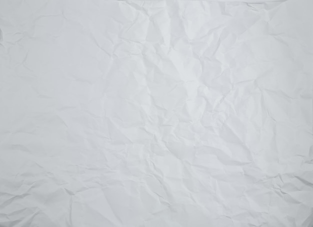 Papel enrugado e amassado Fundo texturizado Papel branco Tons de cinza