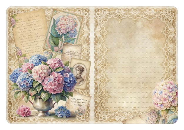 Papel de escritorio impresible Papel de escritura impresible para la escritura de cartas botánicas