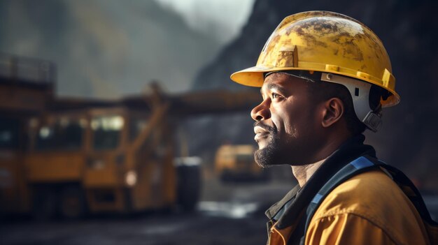 Foto el papel esencial de los trabajadores afroamericanos en la industria geológica revelando la minería a cielo abierto