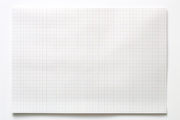Foto papel gráfico isolado em fundo branco generative ai