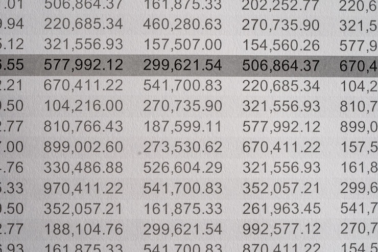 Foto papel de hoja de cálculo con gráfico estadísticas de cuentas financieras análisis de datos de investigación economía bolsa de valores y concepto de reunión de empresa comercial
